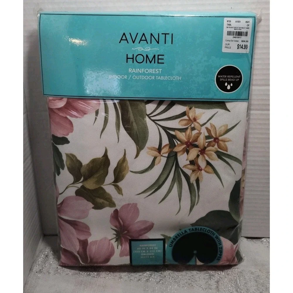 Avanti‎ Home Rainforest Indoor Outdoor Tablecloth 60